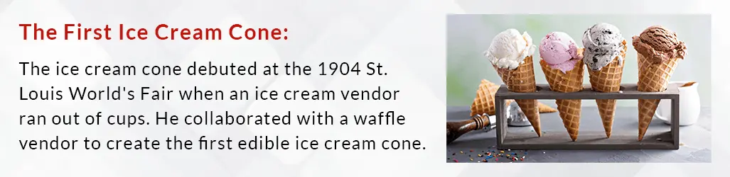 the first ice cream cone